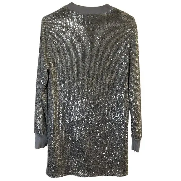 ALLSAINTS Juela Sequin Long Sleeve Mini Dress